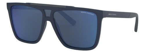 Gafas de sol Armani Exchange Ax4079s 827396 58, color azul mate