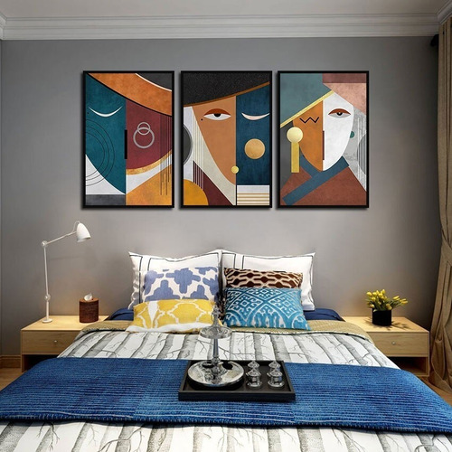 Imagen 3 de 8 de Cuadro Nórdico Trípticos -deco 44- Super Oferta Uhd