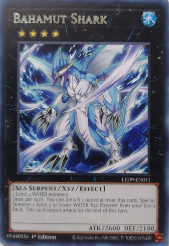 Yugioh! Bahamut Shark Led9-en011 Rare