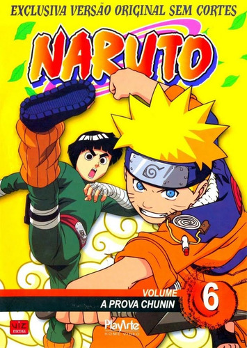 Naruto Vol.06 - Dvd - Versão Original Sem Cortes - Novo