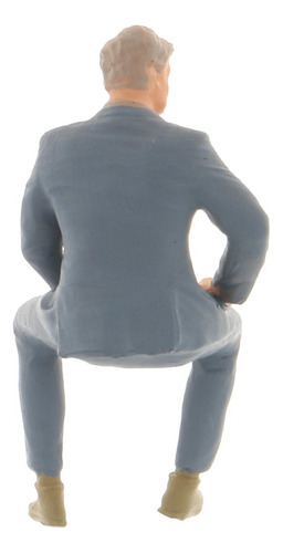 1:64 Modelo Em Miniatura Da Posição Sentada Cinzento