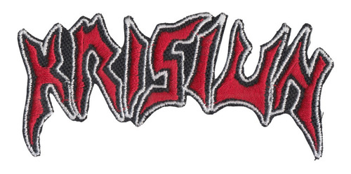 Krisiun Parche Klassic Logo Rojo Standard Adherible Shape