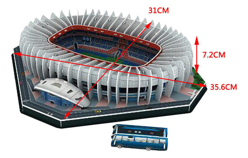 Diy 3d Rompecabezas Mundo Estadio De FĂștbol 137 Piezas