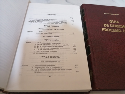Libro. Guía De Derecho Procesal Civil. Pérez Palma. 1 Y 2 (Usado)