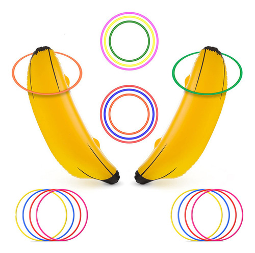 Set De Juego Inflable Con Forma De Anillo De Plátano, Desped