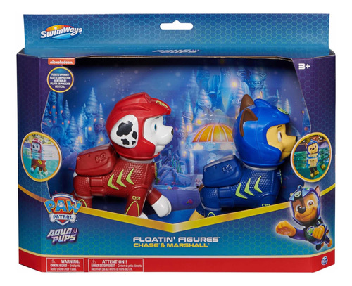 Paw Patrol Aqua Pups Chase & Marshall Figura Flotante