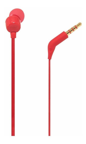Imagen 2 de 3 de Audífonos in-ear JBL Tune 110 JBLT110 x 1 unidades red
