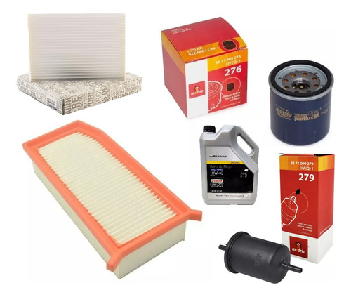 Kit Filtros + Aceite 10w40 4l Renault Kangoo Dokker 1.6 H4m