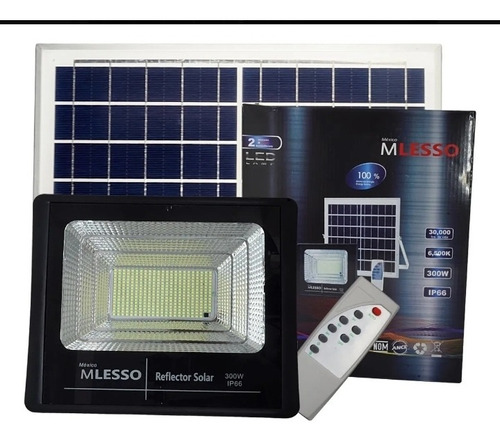 Reflector Solar 300w Mlesso 10pz Y Extensión , Foco , Socket (Reacondicionado)