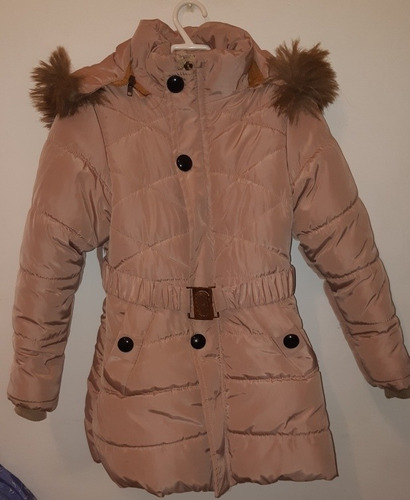 Campera De Nylon Forrada Con Corderito Para Niña