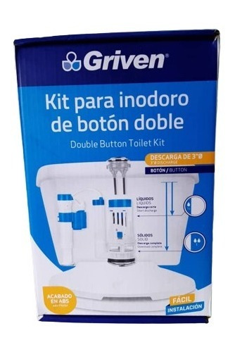 Herraje De Poceta Griven Tanque Bajo Doble Botón Superior