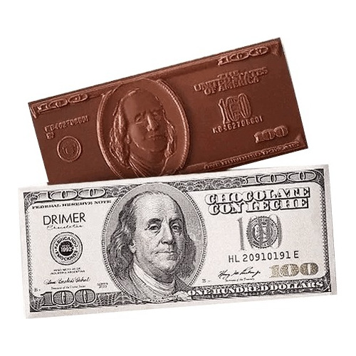 Chocolate Formato De Dolar 40g Drimer