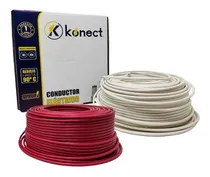 Comprar Kit 2 Cable Eléctrico Cca Calibre 8 100m C\u002Fu Blanco Y Rojo