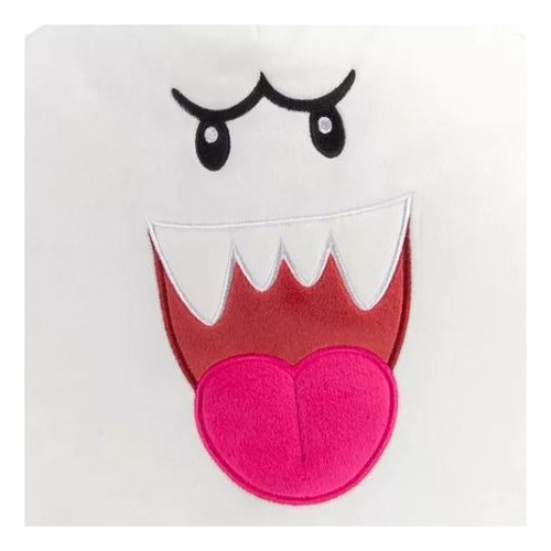 Peluche Mario Bros Fantasma Boo Club Mocchi Mocchi - 36 Cm Color Blanco