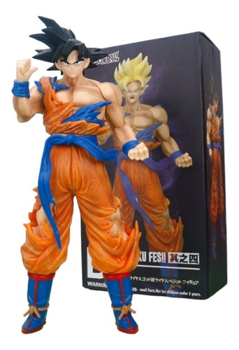 Figura Son Goku Dragon Ball Z 34cm C/caja Gigante Excelente