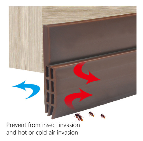 Sello Adhesivo A Prueba Para Puertas Evita Insectos Y Polvo