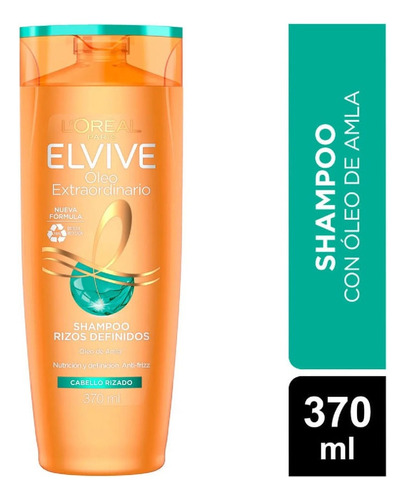 Shampoo Elvive Óleo Extraordinario Cabello Rizado 370 Ml