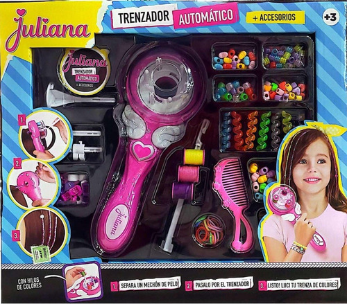 Trenzador De Pelo Juliana Automático Individual + Accesorios