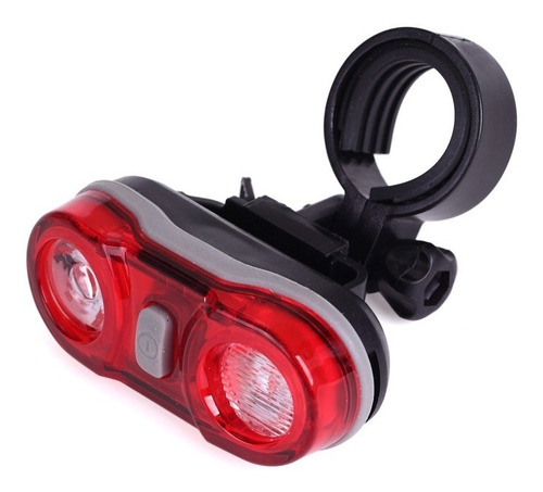 Luz Bici Led Trasera Dos Piezas Rojo Negro Gris Ilumiled Um