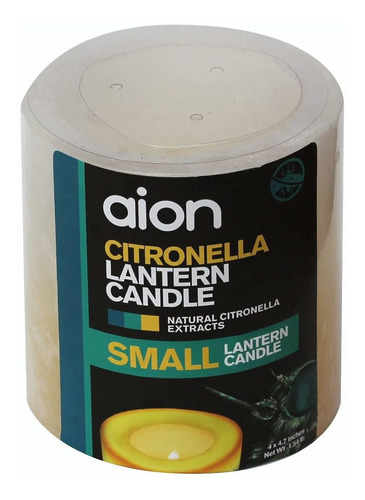 Aion Citronella Pilar Farol De Vela Pequeña, Uso Al Aire Lib