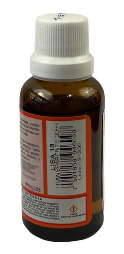 Imagen 2 de 3 de Vitral Pintart Liso 18 Transparente 30 Ml.