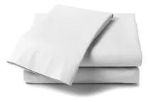Comprar Jgo. De Sábana Blanca Hotelera King Size Percal 200 Hilos 