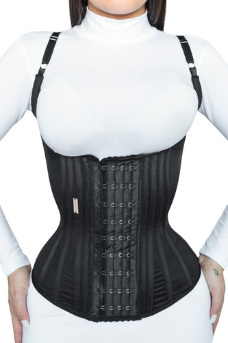 Cinta Corset Modelador Com Alça 25 Barbatanas De Aço