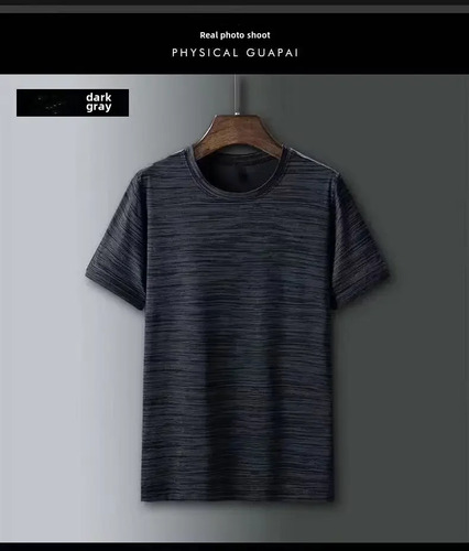 Camiseta De Manga Corta De Secado Rápido Para Hombre - Color