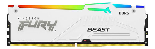 Memória Kingston Fury Beast Expo White de 32 GB Ddr5 6000 Argb