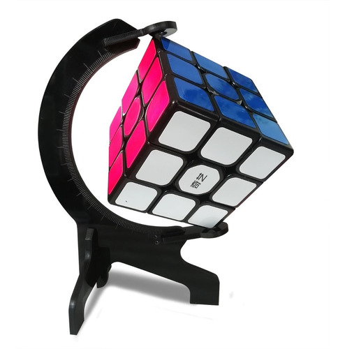 Cubo Rubik 3x3 + Base Soporte Giratorio Qiyi Cubo Magico