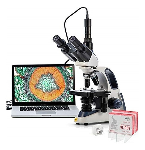 Microscopio Sw380t, Ampliación 40x-2500x.