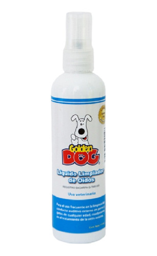 Líquido Limpiador De Oídos Perro Y Gato 115 Ml., Golden Dog