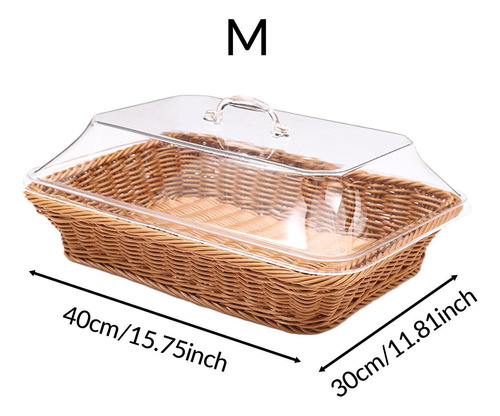 Cesta De Pan, Tejida, Cesta De Desayuno Multiusos, Medio