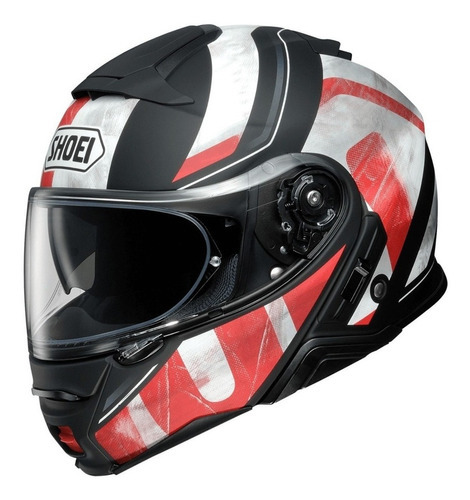 Capacete Shoei Neotec 2 Jaunt Tc-1 Vermelho Articulado Tamanho do capacete 57/58 (M)