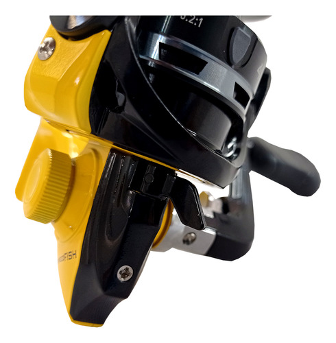 Molinete Albatroz Speedfish 800 Amarelo + Linha Mono