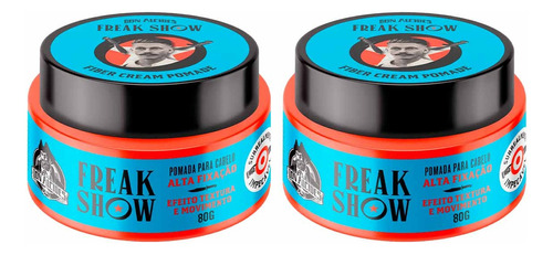 Kit 2x Pomada Para Cabelo Fiber Cream Freak Show Don Alcides