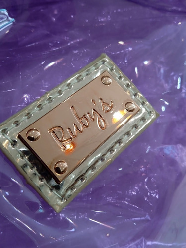 Bolsa Nécessaire Transparente Com Alça Ruby's Cor Roxo