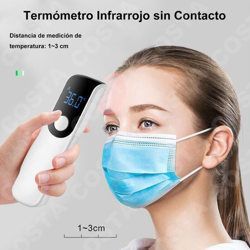 Costa - Kit De 2 Termómetros Digitales Infrarrojos Con Medición De Temperatura Instantánea - Pantalla Digital En Negro - Ideal Para Uso Industrial Y Doméstico