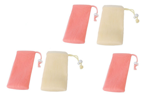 D Bolsa De Jabón De Malla Exfoliante, 5 Unidades, Bolsa De