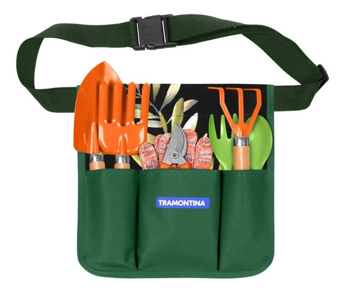 Kit Cinto Porta Herramientas De Jardinería 8 Pz Tramontina