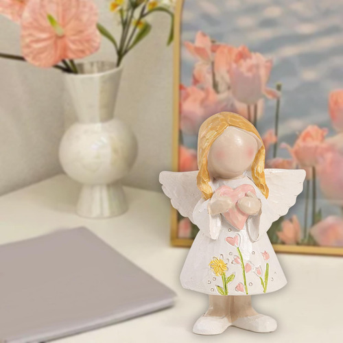 2 Estatua De Ángel Para Niña, Decoración Con, Artesanía