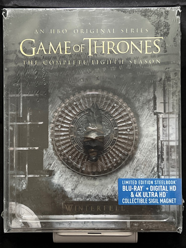 Game Of Thrones Temporada 8 Steelbook 4k Ultra Hd + Blu-ray