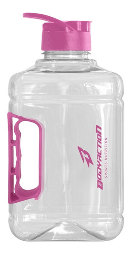 Galão Academia Tank Resist Garrafa Água 2 Litros Bodyaction Cor Rosa