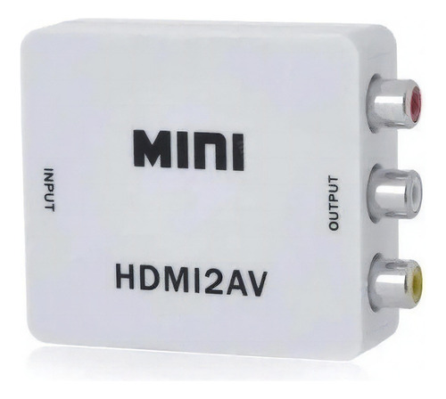 Adaptador Conversor Mini D Hdmi P/ Video 3rca Av Cabo Hdmi