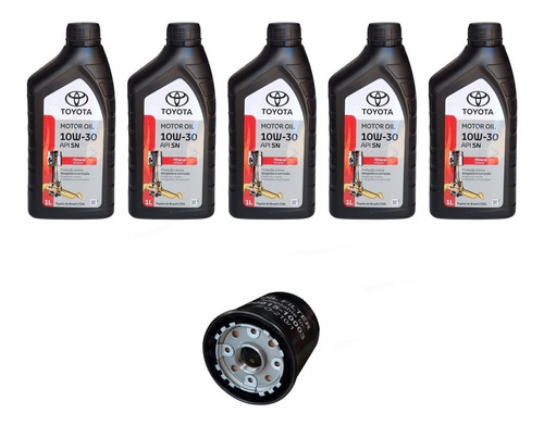 Imagem 1 de 3 de Kit Óleo Corolla / Fielder 1.8 16v + Filtro -5l Toyota 10w30