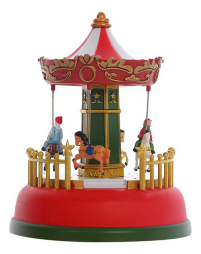 Roda Gigante De Carrossel Luminoso De Natal Mini Music