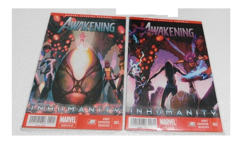 Comics Inhumanity Awakening 1 Y 2 Precio X Los 2 Televisa