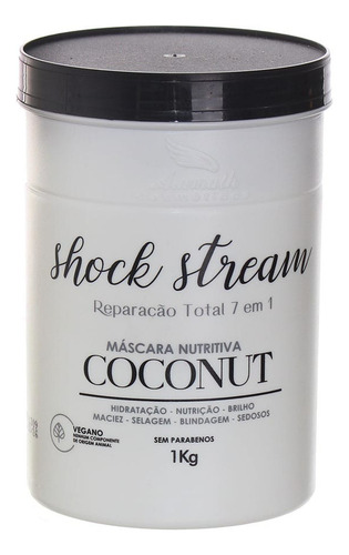 Kit Shock Stream Litro Aramath Shampoo Sem Sal Máscara