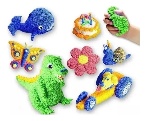 Imagen 6 de 10 de Play Foam Set X 4 Unidades Masa 1900 Colores Edu