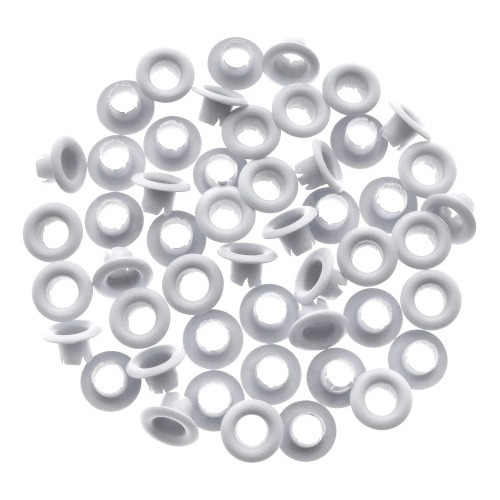 Ojalillos, Eyelet 50 Ojales De Artesania 5mm, Blanco 